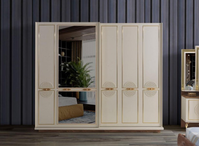 Bedroom Wardrobe Luxury Wood Modern Design Furniture White new